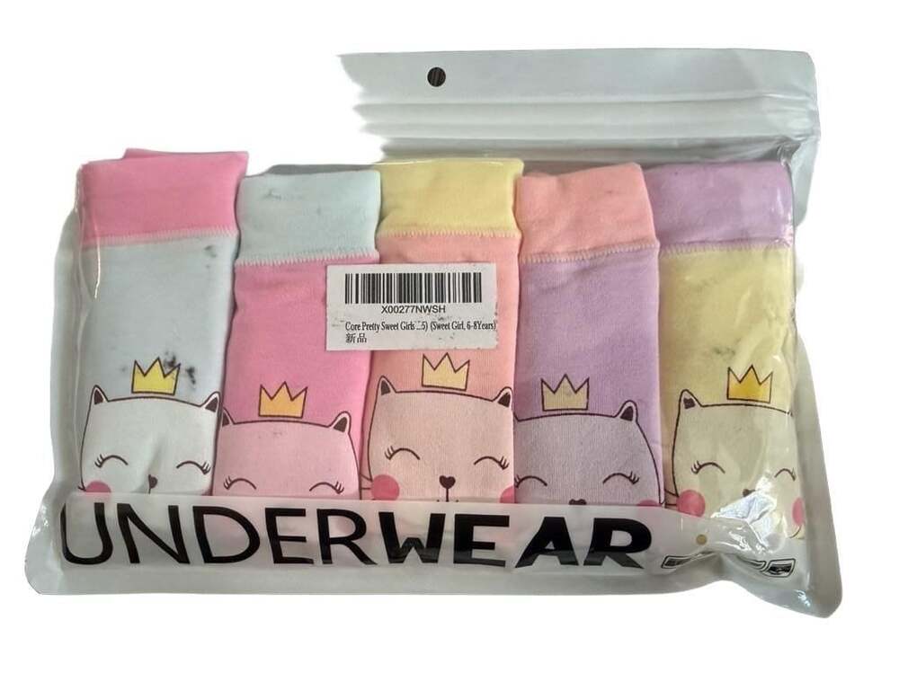 Core Pretty Sweet Girls 5 Pack Underwear (6-8 Years)